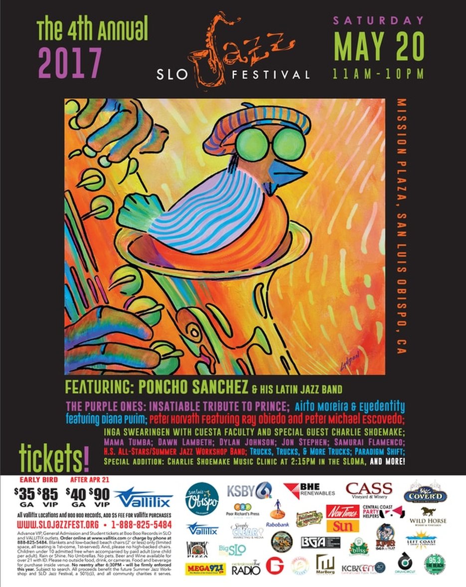 2017 SLO Jazz Fest Poster - SLO Jazz Festival